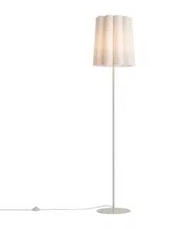 Stojace lampy Japandi stojaca lampa béžová s látkovým tienidlom 160cm - Jenni