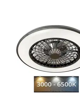 Ventilátory  LED Stropné svietidlo s látorom OPAL LED/48W/230V + diaľkové ovládanie LCL6341