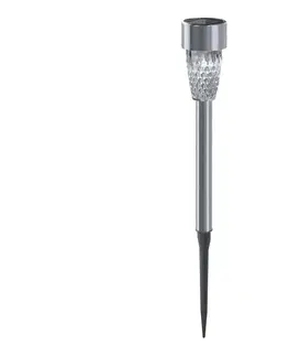 LED osvetlenie  B.V.  - LED Solárna lampa LED/0,006W/1,2V 29,7 cm chróm 6500K IP44 B10201J9M