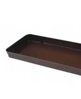 Kvetináče a truhlíky Kinekus Miska pod truhlík plastová, 50cm, hnedá, T4