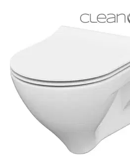 Doplnky do kúpeľne CERSANIT - SET B291 závesná misa MILLE CLEAN ON vrátane dur. sedátka SLIM S701-453