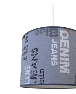 Svietidlá  Luster na lanku JEANS 1xE27/60W/230V