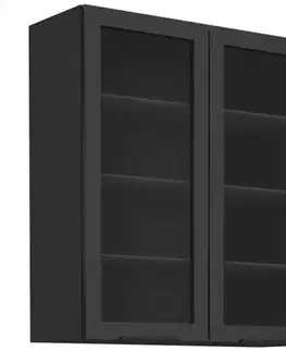 Kuchynské skrinky visiace Kuchynská skrinka Monza orech okapi 80gs-90 2f