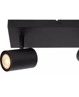 Svietidlá Lucide 53910/02/30 - Bodové svietidlo AMIGO 2xGU10/40W/230V čierna 53910/02/30