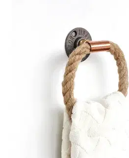 Svietidlá  Držiak uteráka 16x16 cm béžová/zlatá 792EVL2772