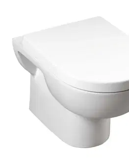 Záchody AQUALINE - MODIS závesná WC misa, 36x52cm, biela MD001