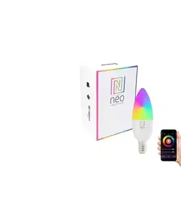 LED osvetlenie  NEO 07716L - LED RGB+CCT Stm. žiarovka E14/5,5W/230V 2700K Wi-Fi Tuya 07716L