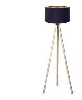 Lampy BRILAGI - Stojacia lampa VELVET 1xE27/60W/230V béžová/modrá AS0463+DU82467