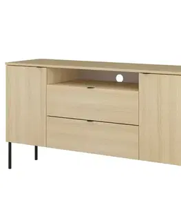 Komody do spálne Komoda 2d2s Ore 26  Dub Lindberg