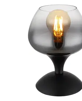 Lampy Globo 15548T2 - Stolná lampa MAXY 1xE27/40W/230V čierna 15548T2
