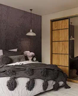 Šatníkové skrine LOTOS šatníková skriňa 260, dub Kraft
