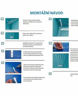 Sušiaky na bielizeň Stropný sušiak na bielizeň Ideal 6 tyčí, 150 cm , 150 cm