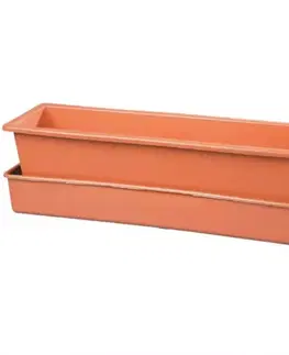 Záhrada Kvetináč samozavlažovací LEBIŠ 60cm/18L/terakota
