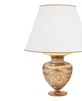 Lampy Kolarz 1415.71M.CH - Stolná lampa ANFORA 1xE27/100W/230V 24K zlatý 1415.71M.CH