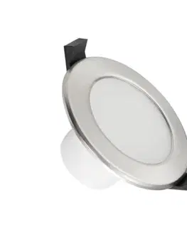 Svietidlá  LED Kúpeľňové podhľadové svietidlo LED/7W/230V 4000K strieborná IP44 LDL153/S