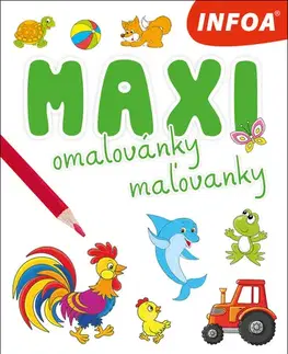 Nalepovačky, vystrihovačky, skladačky Maxi omalovánky/maľovanky, 2. vydanie
