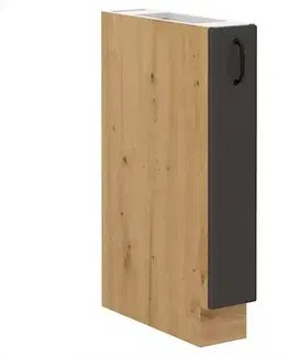 Kuchynské skrinky stojace Kuchynská skrinka STILO grafit mat/artisan 15d cargo bb