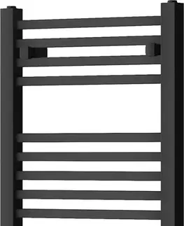 Radiátory do kúpeľne MEXEN - Plutón vykurovací rebrík/radiátor 800 x 500 mm, 405 W, čierna W106-0800-500-00-70