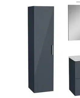 Kúpeľňový nábytok Kúpeľňová zostava s umývadlom 60 cm vrátane umývadlovej batérie, vtoku a sifónu VitrA Mia antracit KSETMIA60A KSETMIA60A