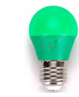 LED osvetlenie  B.V. LED Žiarovka G45 E27/4W/230V zelená -  100003OGD
