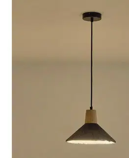 Svietidlá Eurolamp Luster na lanku 1xE27/15W/230V šedá 144-50013
