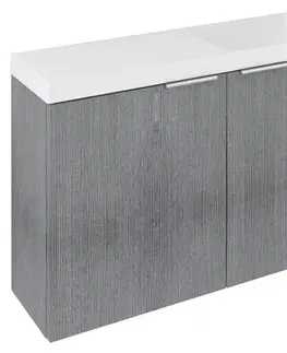 Kúpeľňový nábytok SAPHO - LATUS X umývadlová skrinka 78,8x50x22cm, dub strieborný LT110-SET03