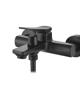 Kúpeľňové batérie INVENA - Vaňová batéria NERI čierna BW-01-004-L