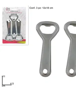 Vývrtky a otvárače fliaš MAKRO - Otvárač sada 3ks