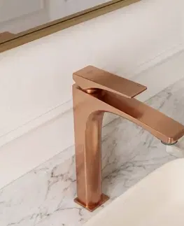 Kúpeľňové batérie REA - Umývadlová batéria PREMIUM Joe Brush Copper High REA-B8948