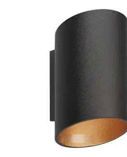 Svietidlá Zuma Line 50603-BK/GD-N - Nástenné svietidlo SLICE WL 1xG9/40W/230V čierna/zlatá 50603-BK/GD-N