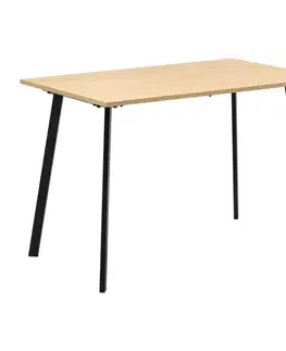 Jedálenské stoly Jedálenský stôl 120x80 BERGEN dub