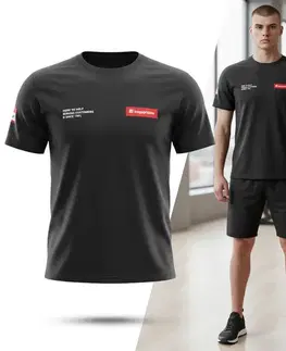 Pánske tričká Tričko inSPORTline Signature čierna - S