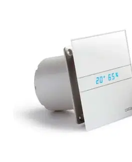 Doplnky do kúpeľne CATA - E-150 GTH kúpeľňový ventilátor axiálny s automatom, 10W/19W, potrubie 150, bie 00902200