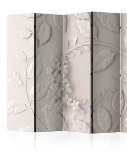 Paravány Paraván Paper Flowers (Cream) Dekorhome