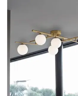 Svietidlá Ideal Lux - LED Prisadený luster ATLAS 5xG9/3W/230V zlatá 311364