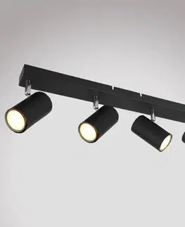 Moderné lampy do obývačky Stropné bodové svietidlo 57910-4B Čierna LS4