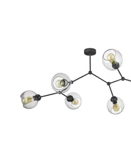 Svietidlá  Prisadený luster FAIRY 6xE27/60W/230V čierna 2731