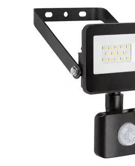 Záhradné lampy Rabalux 7066 - LED Reflektor so senzorom FLOOD LED/10W/230V 4000K IP44 čierna 7066