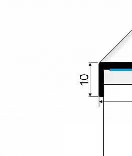 Schodové lišty a profily Schodový profil 25 x 10 mm (samolepiaci) | dyhovaný Dub dýha