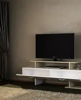 Nábytkové zostavy MISTRAL TV stena, biela / dub Cordoba
