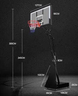 Basketbalové koše Basketbalový kôš inSPORTline Cleveland Steel II