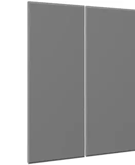 Kuchynské skrinky Čelo skrinky Luxeo F16-G80(100) tenký rám grey