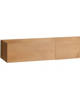 Kúpeľňový nábytok CERANO - Kúpeľňová skrinka pod nástenné umývadlo/doplnková Noira - dub medový - 120x28x43 CER-8050BD7608