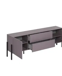 TV stolíky DEKTON 40 televízny stolík, slivka