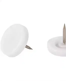 Príslušenstvo k nábytku Nabíjacie plastové podložky biele 26 mm
