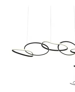 Svietidlá Redo 01-2599 - LED Stlmiteľný závesný luster na lanku BIAS LED/108,6W/230V 3000K čierna 01-2599