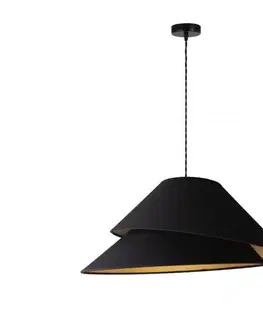 Svietidlá  - Luster na lanku COCO 1xE27/40W/230V pr. 50 cm čierna 8984