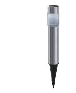 LED osvetlenie  B.V.  - LED Solárna lampa LED/0,006W/1,2V 31,5 cm chróm 6500K IP44 B10201J9N