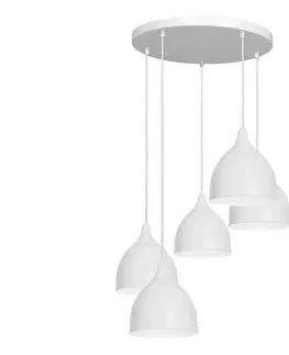 Svietidlá  Luster na lanku NOAK 5xE27/15W/230V šedá 3715