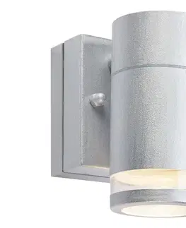 Svietidlá Markslöjd 109103- LED stmievateľné vonkajšie nástenné svietidlo LUNO LED/4,9W/230V IP65 strieborné 109103